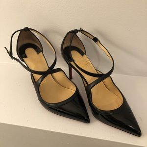 Christian Louboutin Crisscross Patent Leather